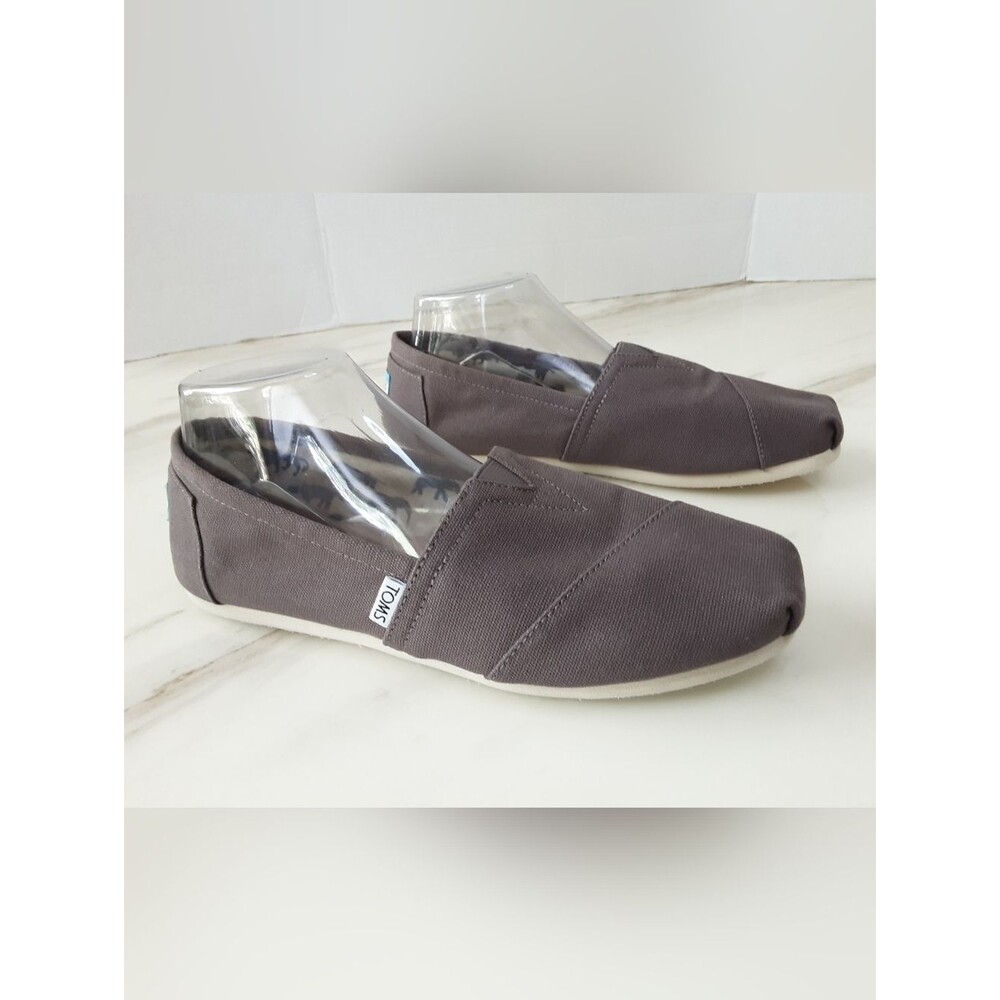 TOM'S Classic Core Alpargata Taupe Slip-On Flats Sz. 9.5